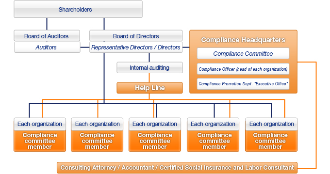 Compliance System Organization Diagram